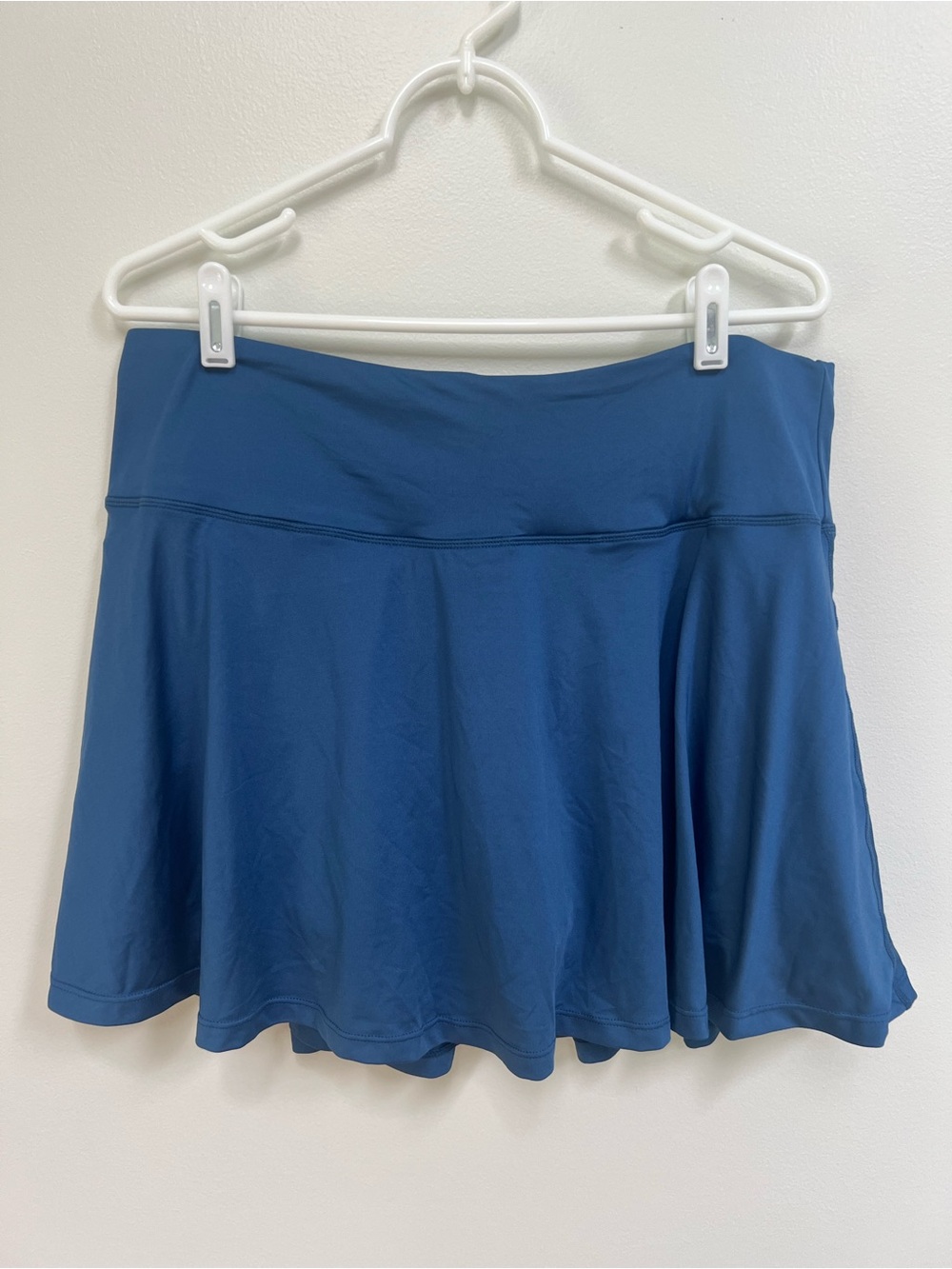 Blue Tennis Skirt XXL Athletic Golf Skort with Pockets High Waisted
